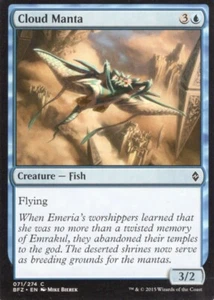 4X CLOUD MANTA 071/274 BATTLE FOR ZENDIKAR MTG MAGIC LP X4 - Picture 1 of 1