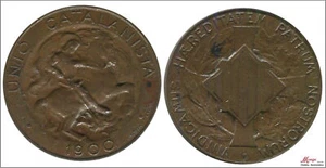 España 5 centimos 1900 bronce MBC Unión Catalanista - Bild 1 von 1