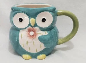 BLUE OWL COFFEE MUG 3D TEA JUICE CUP - GREAT GIFT IDEA - Picture 1 of 2