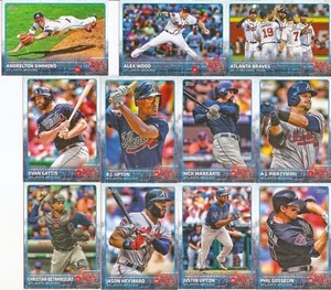 2015 Topps Mini Baseball Atlanta Braves Complete Team Set (23)