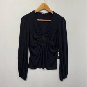 NWT Daisy Fuentes Women Blouse Top Shirt Long Sleeve Size PS Petite Small M185 1 - Picture 1 of 14