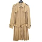 JUNYA WATANABE #1 Pleated Design Trench Coat 2016SS AD2016 Beige Size: