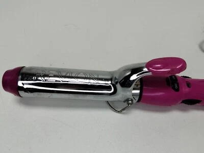 Revlon 1.25" Styling Curling Iron Hot Pink RVIR1046 Hair Temp Controlled 80W - Image 1 of 4