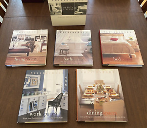 Lot of 5 Pottery Barn Idea Room Design Books: Living, Bath, Bed, Work, Dining HC