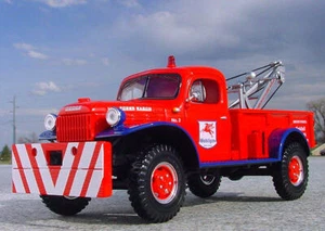 RARE Mobilgas 1946 Dodge Power Wagon Tow Truck Wrecker 19-2545 MIB FG Mobil - Picture 1 of 2