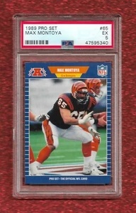 1989 PRO SET #65 MAX MONTOYA PSA 5 EX POP 1 BENGLAS UCLA - Picture 1 of 1