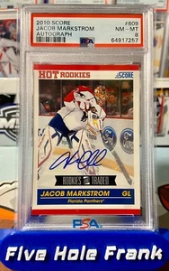 Jacob Markstrom 2010-11 Score Rookies and Traded #609 PSA 8 NM-MT RC Auto POP 1 - Bild 1 von 3