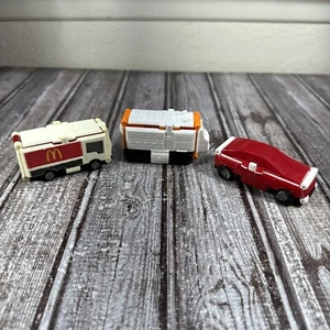 2012 2013 McDonald's BANDAI VOOV TRANSFORMING 3.5" CARS Trucks Lot Of 3 - Picture 1 of 11