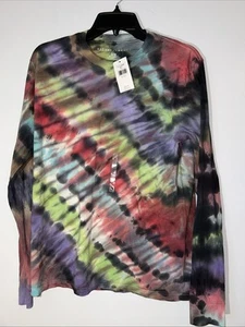 Gilded Intent Tie Dye Long Sleeve Top M Buckle 100% Cotton New Y2K Grunge - Picture 1 of 8