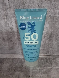 Blue Lizard SENSITIVE Mineral Sunscreen 3 Fl Oz Exp.03/2027(h) - Picture 1 of 3