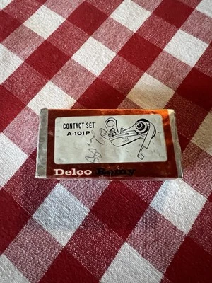 Vintage GM Delco Remy A-101P Contact Points set 1972014 A101P Chrysler DeSoto - Image 1 of 4