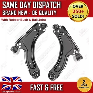 VAUXHALL CORSA C 2000-2009 FRONT SUSPENSION WISHBONE CONTROL ARM PAIR X2 KIT - Picture 1 of 6