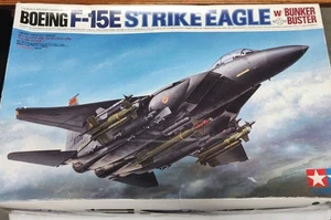 1/32 Tamiya 60312 F-15E Strike Eagle W/Bunker Buster Model Kit Open Box No Manua - Picture 1 of 11