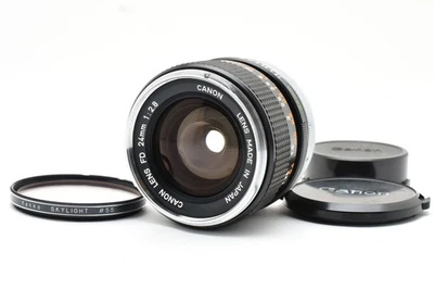 Canon FD 24mm f/2.8 Silver Chrome Nose Wide Angle MF Lens [Excellent+++++] Japan - Image 1 of 4
