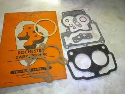 NOS Rochester Carburetor Gasket Kit, 1955 Pontiac 8 Cyl.  w/ 2 Jet Carb, 7009295 - Image 1 of 3