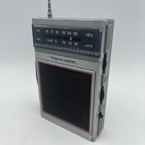 VINTAGE RADIO SHACK REALISTIC AM/ FM PORTABLE RADIO W/ STRAP TANDY CORP. WORKS - Picture 1 of 8