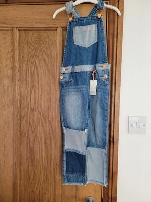 River Island Age 3-4 Denim Dungarees BNWT - Image 1 of 3