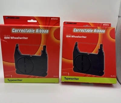 2 New Porelon Correctable Ribbon 11413 For IBM Wheelwriter Typewriter Black - Image 1 of 2