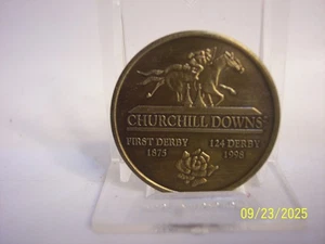 CHURCHHILL DOWNS KENTUCKY DERBY CHALLENGE COIN 124 DERBY - Picture 1 of 2