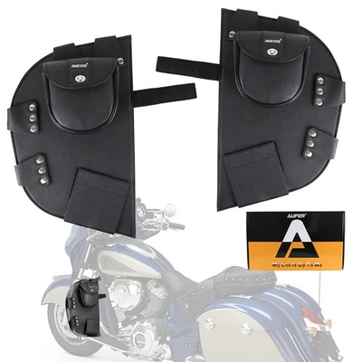 Bolsa aquecedora de perna Soft Lowers Chaps Guards capa para Indian Chieftain 2014-Up - Imagem 1 de 4