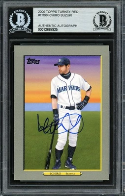 Ichiro Suzuki Signed 2009 Topps Turkey Red Card TR96 Mariners Beckett #12668925 - Image 1 of 2
