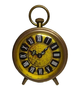 Vintage Jerger Small But Beautifully Crafted Alarm Clock West Germany  - Picture 1 of 11