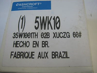 ASHCROFT 5WK10 PSI GAUGE *NIB* - Image 1 of 3