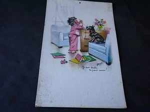 CALENDRIER AU SOLEIL ÉPHÉMÉRIDE GERMAINE BOURET JE SUIS SEULE TU PEUX VENIR 1937 - Picture 1 of 1