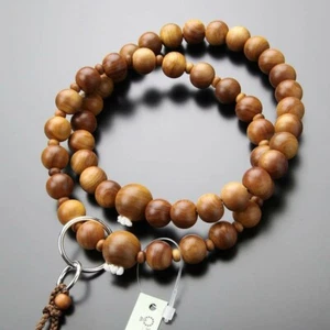 Jodo shu Buddhist Mala Juzu 108 Prayer beads Japan Kyoto Sandalwood Byakudan - Picture 1 of 5