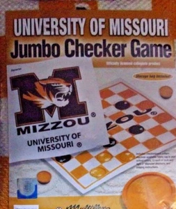 NCAA  UNIVERSITY  of  MISSOURI Jumbo Checker Game - Picture 1 of 2