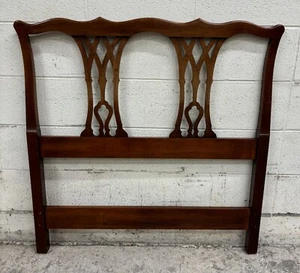 Vintage Chippendale Style Twin Size Headboard - Picture 1 of 10