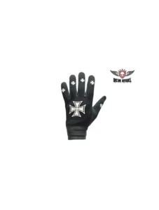Mens Mesh Textile Mechanic's Motorcycle Gloves - Picture 1 of 4
