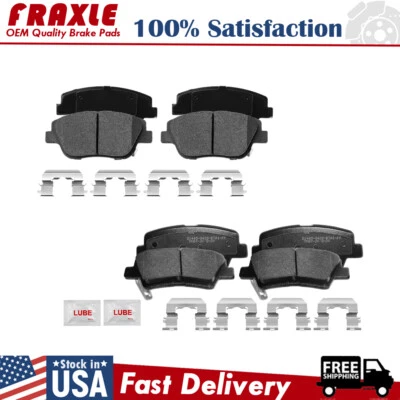 Front and Rear Ceramic Brake Pads for 2011 2012 2013 2014 2015 2016 Kia Optima - Image 1 of 4
