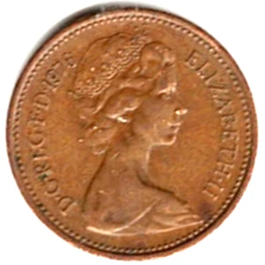 1976 GREAT BRITAIN NEW PENNY ~ YOU GRADE IT CONDITION stk p0050 - Picture 1 of 4