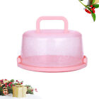 Pink Round Cake Carrier with Handle - Transport and Store Your Cake Easily