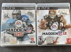 PlayStation 3 Madden NFL 25 Game And Playstation 3Madden Nfl 12 Game 2 Games - Picture 1 of 11