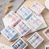 7pcs Cartoon Animals Sakura Washi Tape Cute Paper Masking Scrapbooking Stickers 