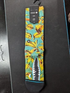 STANCE Tropical Warbird Crew Socks Size L Large (9-13) Tiger WWII BAPE - Picture 1 of 4