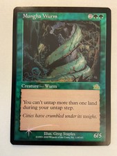 MTG Mungha Wurm - FOIL - Prophecy - LP - Rare Green Creature