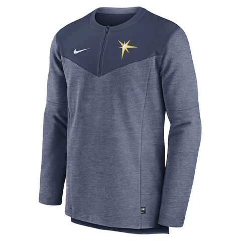 Tampa Bay Rays Nike Authentic Collection Game Time Performance Half-Zip Jacket Cover