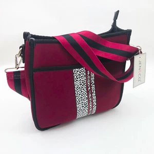 Jen & Co. Jolee Neopren Umhängetasche burgund 12 x 11 x 3,5 cm - Bild 1 von 7