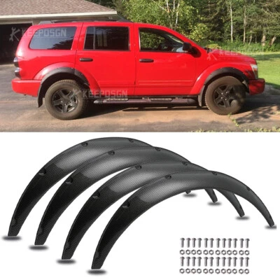Arcos de rueda de carrocería extra ancha para guardabarros de carbono de 3,5" para Dodge Durango 4 piezas Foto 1 de 4