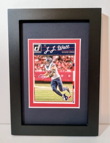 J.J. Watt Houston Texans Display Custom Framed NFL Football Card Plaque Cover