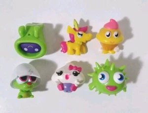 Lot Of 6 Moshi Monsters Series 1 Moshlings Figures Candy Cake Toppers - Picture 1 of 4