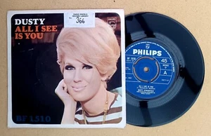 DUSTY SPRINGFIELD " ALL I SEE IS YOU " ORIGINAL UK 45 IN VRARE PICTURE SLEEVE - Picture 1 of 7