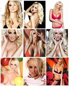 Paquete de fotos/fotos modelo Rhian Sugden Glamour 250x 6x4. - Imagen 1 de 1