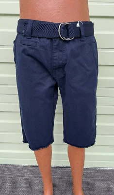 Pantalones cortos chinos Focus para hombre con cinturón desgastados talla 32 #2914 Foto 1 de 4