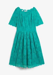 Neu Spitzenkleid mit schwingendem Rockteil Gr. 40/42 Smaragd Damen Abend-Kleid - Bild 1 von 1