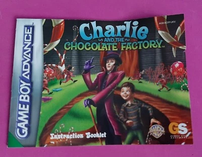 CHARLIE & THE CHOCOLATE FACTORY ☆ Nintendo Gameboy Advance Manual Only ☆ NO GAME - Image 1 of 3