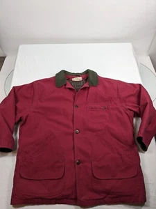 vintage LL bean mens Barn chore Jacket red size Xl Primaloft - Picture 1 of 16